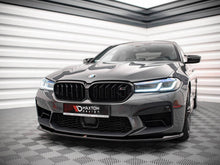 Load image into Gallery viewer, Maxton Design V3 Gloss Black Front Splitter Lip for BMW M5 F90 LCI Facelift (2020+) - ABS Bumper Spoiler with Fitting Kit
