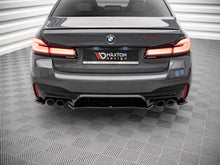 Load image into Gallery viewer, Maxton Design Gloss Black Central Rear Splitter Diffuser Lip for BMW M5 F90 (2017-2019)
