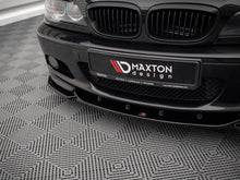 Load image into Gallery viewer, Maxton Design Gloss Black Front Splitter V.2 for BMW 3 Series E46 Coupe M-Pack/M Sport 1999-2005 - Front Bumper Lip Spoiler ABS
