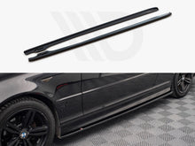 Load image into Gallery viewer, Maxton Design Gloss Black Side Skirts Diffusers V.2 for BMW 3 Series E46 Coupe M Sport (M-Pack) 1999-2005
