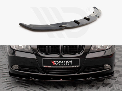 Maxton Design Gloss Black Front Splitter V.2 BMW 3 E90 (2004-2008)