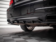 Load image into Gallery viewer, Maxton Design Gloss Black Rear Centre Splitter with Vertical Bars for BMW 7 Series F01 M Sport (M-Pack) 2008-2013
