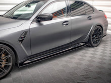 Load image into Gallery viewer, BMW M3 G80 (2021-On) Maxton Design V1 Gloss Black Side Skirts Diffusers/Extensions
