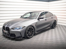 Load image into Gallery viewer, BMW M3 G80 (2021-On) Maxton Design V1 Gloss Black Side Skirts Diffusers/Extensions
