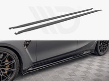 Load image into Gallery viewer, Maxton Design Street Pro Side Skirts Diffusers for BMW M3 G80 (2021+) - 10mm ABS - Matte Black or Matte Black Red Core - Side Skirt Extensions/Splitters - Mounting Kit Included
