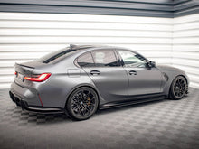 Load image into Gallery viewer, Maxton Design Street Pro Side Skirts Diffusers for BMW M3 G80 (2021+) - 10mm ABS - Matte Black or Matte Black Red Core - Side Skirt Extensions/Splitters - Mounting Kit Included
