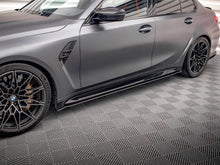 Load image into Gallery viewer, Maxton Design Street Pro Side Skirts Diffusers for BMW M3 G80 (2021+) - 10mm ABS - Matte Black or Matte Black Red Core - Side Skirt Extensions/Splitters - Mounting Kit Included
