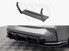 Load image into Gallery viewer, Maxton Design Street Pro Rear Diffuser for BMW M3 G80 (2021+) | Matte Black 10mm ABS Rear Bumper Valance/Splitter (Red Core Option)
