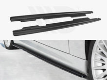 Load image into Gallery viewer, Maxton Design Gloss Black Side Skirt Splitters/Extensions for BMW 3 Series E90/E91 M Sport Saloon &amp; Touring 2004-2011
