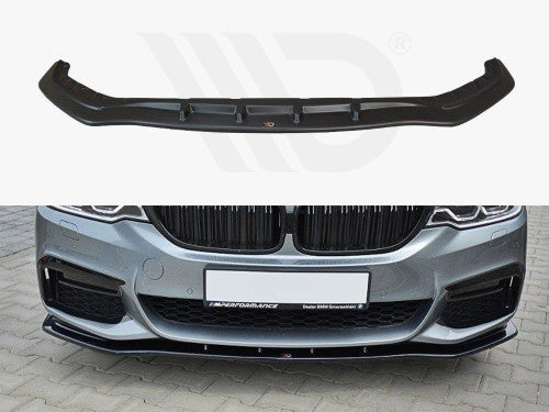 Maxton Design Gloss Black Front Splitter V.1 BMW 5 G30 / G31 M-Sport (2017-2020)