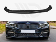 Load image into Gallery viewer, Maxton Design Gloss Black Front Splitter V.2 for BMW 5 Series G30 G31 M Sport 2017-2020 – Front Bumper Lip Spoiler for Saloon &amp; Touring

