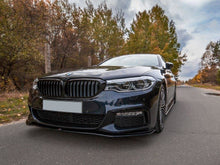 Load image into Gallery viewer, Maxton Design Gloss Black Front Splitter V.2 for BMW 5 Series G30 G31 M Sport 2017-2020 – Front Bumper Lip Spoiler for Saloon &amp; Touring
