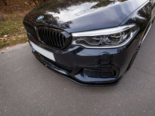 Load image into Gallery viewer, Maxton Design Gloss Black Front Splitter V.2 for BMW 5 Series G30 G31 M Sport 2017-2020 – Front Bumper Lip Spoiler for Saloon &amp; Touring
