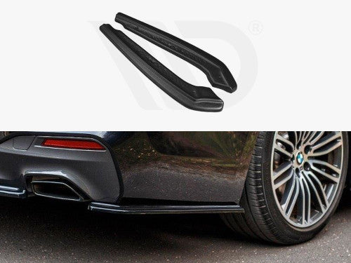 Maxton Design Gloss Black Rear Side Splitters for BMW 5 Series G30/G31 M Sport 2017-2020, Saloon & Touring - Rear Spats/Corner Splitters/Bumper Extensions (Pair)