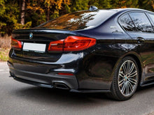 Load image into Gallery viewer, Maxton Design Gloss Black Rear Side Splitters for BMW 5 Series G30/G31 M Sport 2017-2020, Saloon &amp; Touring - Rear Spats/Corner Splitters/Bumper Extensions (Pair)
