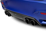 BMW M3/M4 F80 F82 F83 Carbon Fibre Rear Diffuser - Genuine AC Schnitzer Pre-Preg Gloss Carbon, OEM Fit, OEM/Akrapovic Compatible - 5112280510