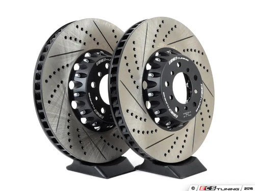 ECS Tuning 2-Piece Lightweight Front Brake Rotors Pair (374x36) - M5 M6 E60/E63/E64