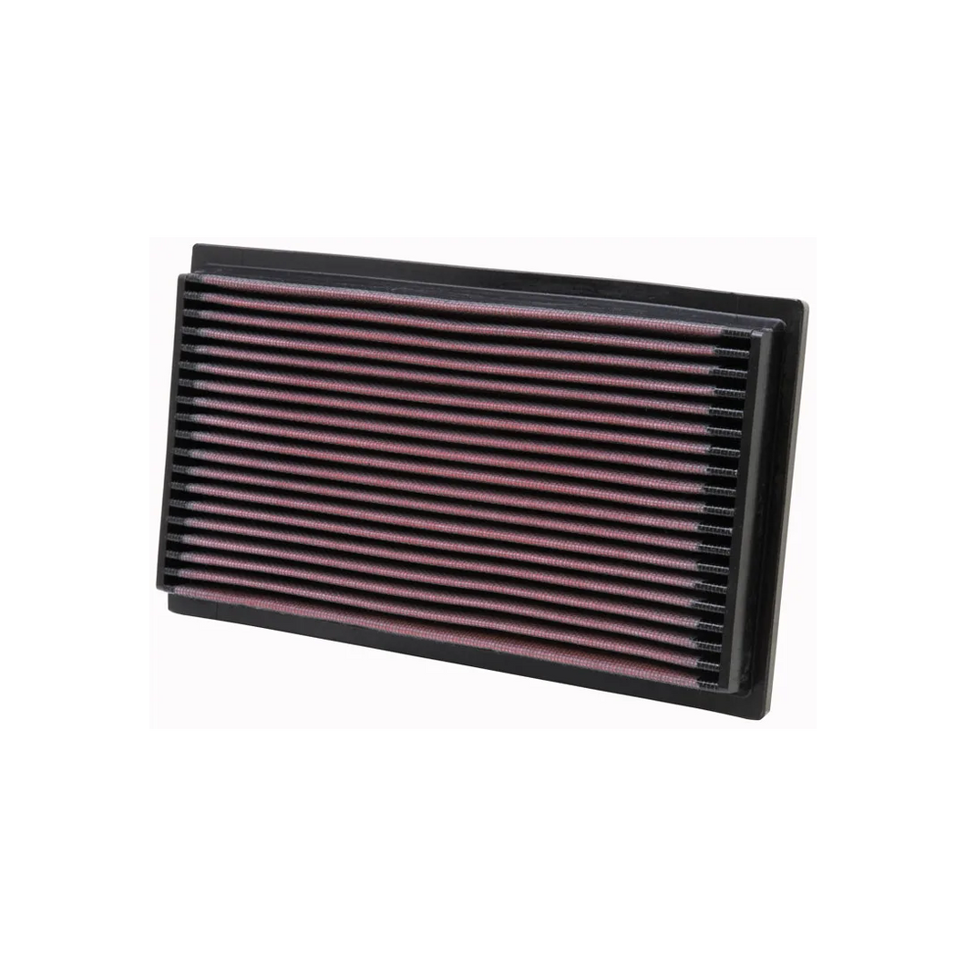 K&N 33-2059 High-Flow Performance Panel Air Filter – Washable, Reusable Drop-In OEM Replacement for BMW E30/E36/E28/E34/Z1 & 8 Series E31; Nissan Navara NP300 D23 2.3 dCi