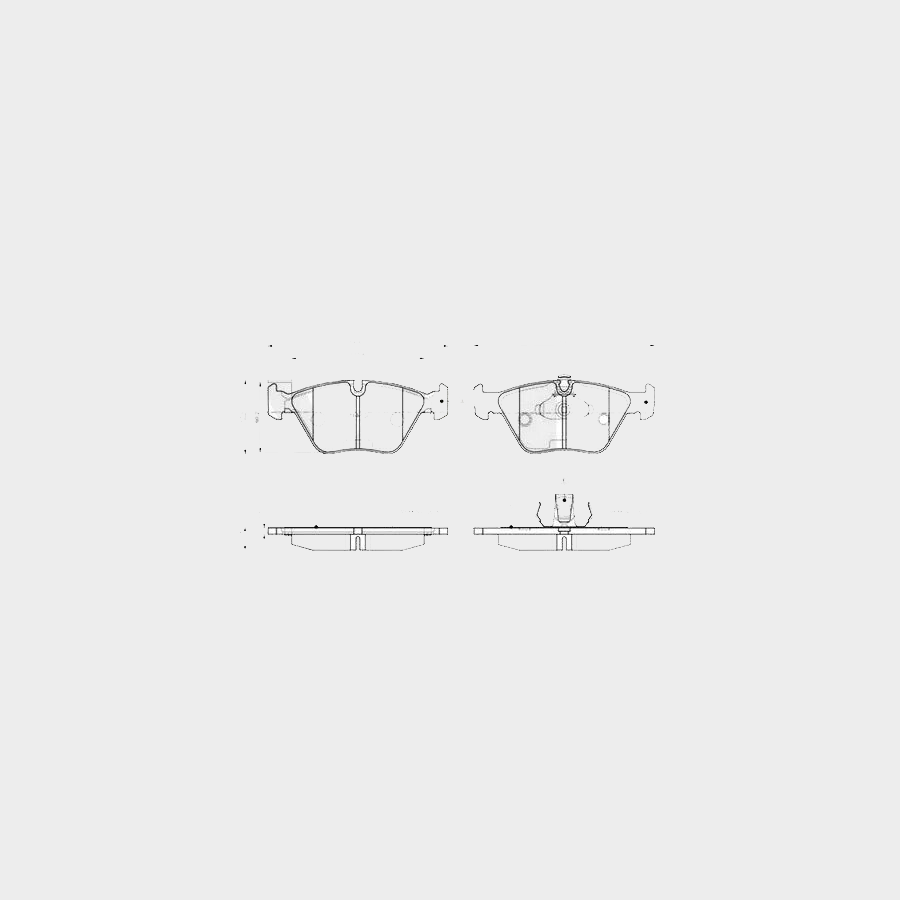 Bosch 0 986 TB2 598 Brake Pad Set for BMW 5 Series E39 (1995-2004) – 0986TB2598 – Without Wear Sensor – Fits 520d 520i 523i 525d 525i 525td 528i 530d
