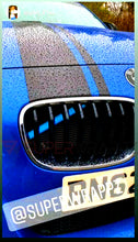 Load image into Gallery viewer, Blue Luminescent V bar sticker overlay vinyl for your BMW
