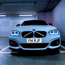 Load image into Gallery viewer, White Luminescent V bar sticker overlay vinyl for your BMW
