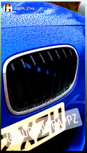 Load image into Gallery viewer, Blue Luminescent V bar sticker overlay vinyl for your BMW
