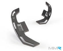 Load image into Gallery viewer, MMR Billet Aluminium Extended Paddle Shifters Set – Dark Anthracite, CNC T‑6061, Full Replacement – For BMW E92 M3 (Paddle‑Shift Steering Wheel)
