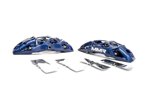 MMR Performance 6-Piston Front Cup Big Brake Kit 355mm (OEM Blue) for BMW F2x/F3x - M135i M140i M235i M240i - Forged Monoblock Calipers, 2-Piece Floating Discs