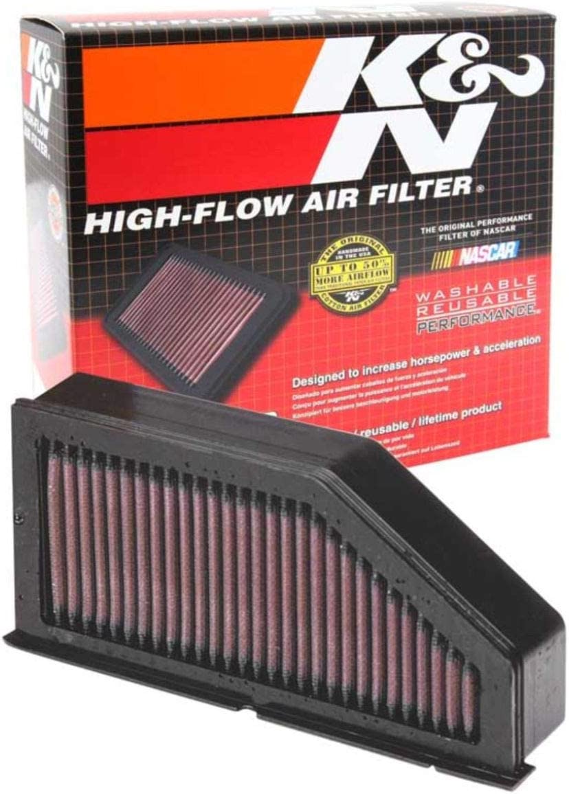 K&N BM-1299 High-Flow Replacement Air Filter for BMW K1200LT 1998-2008 - Reusable, Washable, OEM Fit (BM1299, BM 1299)