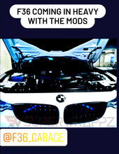 Load image into Gallery viewer, Blue Luminescent V bar sticker overlay vinyl for your BMW
