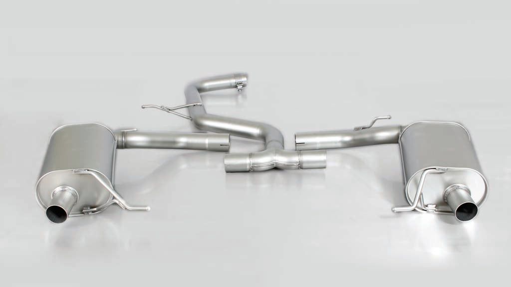 Remus Rear Silencer Left/Right with 4 tail pipes 76 mm straight cut chromed 221 kW 2017-2018 For Seat Leon 2.0 TSI Cupra