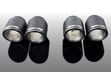 Load image into Gallery viewer, AC Schnitzer 90mm Sport Tailpipes for BMW F90 M5 (2016-2019) - Genuine Quad Exhaust Tips Upgrade, OEM Fit, Stainless Steel - Chrome, Black Ceramic or Matte Carbon
