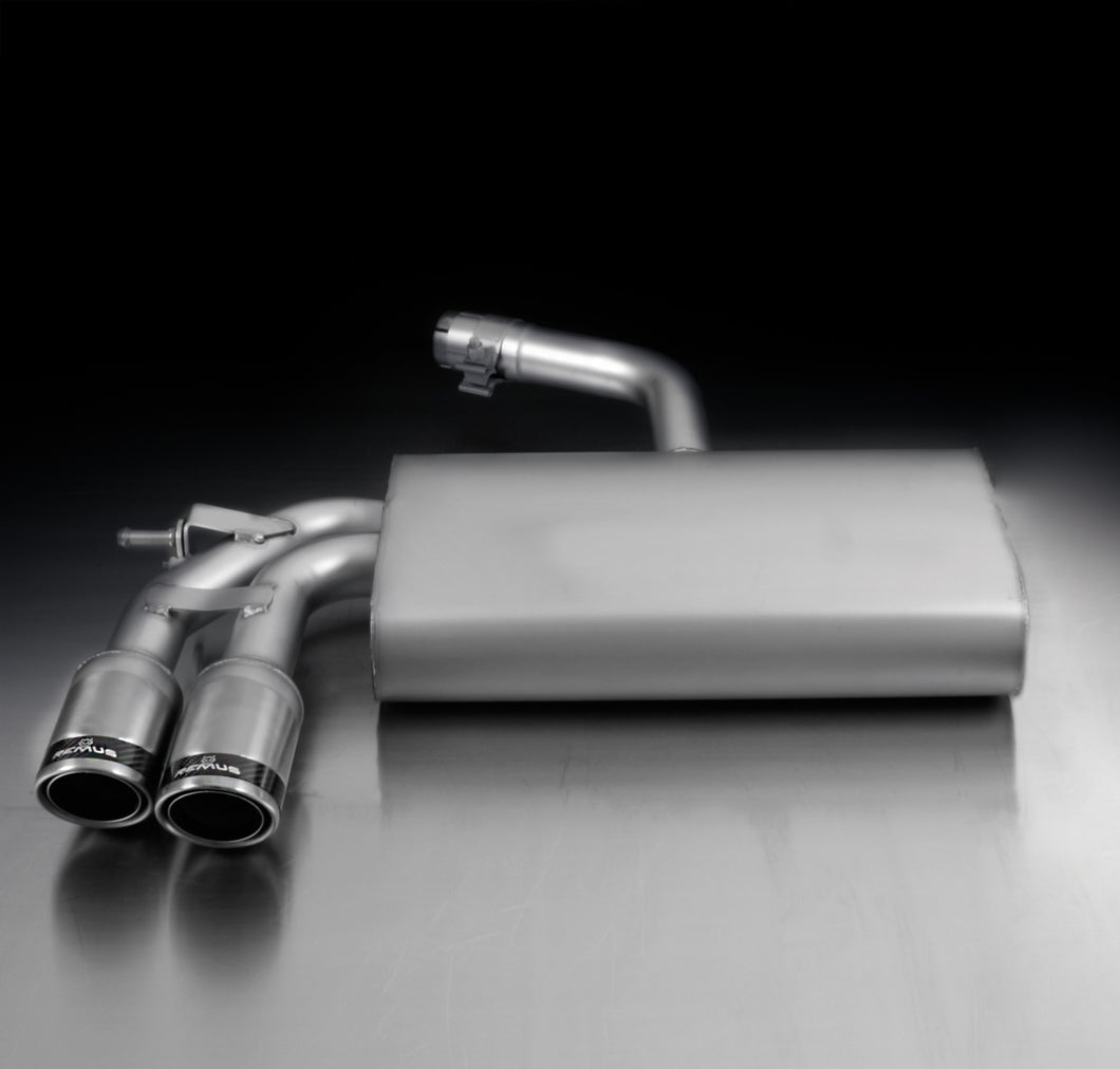 Remus Rear Silencer Left Carbon Race angled carbon ring 2008+ For Volkswagen Golf 1.4 TSI
