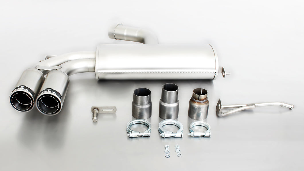 Remus Rear Silencer Left with 2 tail pipes 84 mm169 kW 2006-2009 For Volkswagen Golf 2.0 TSI GTI Edition 30