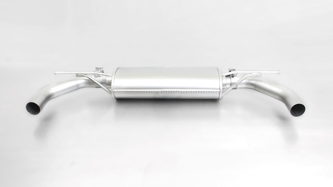 Remus Resonated Turbo back System Left/Right with 2 tail pipes 142x72 mm 206 kW 2014+ For Seat Leon 2.0 TSI Cupra