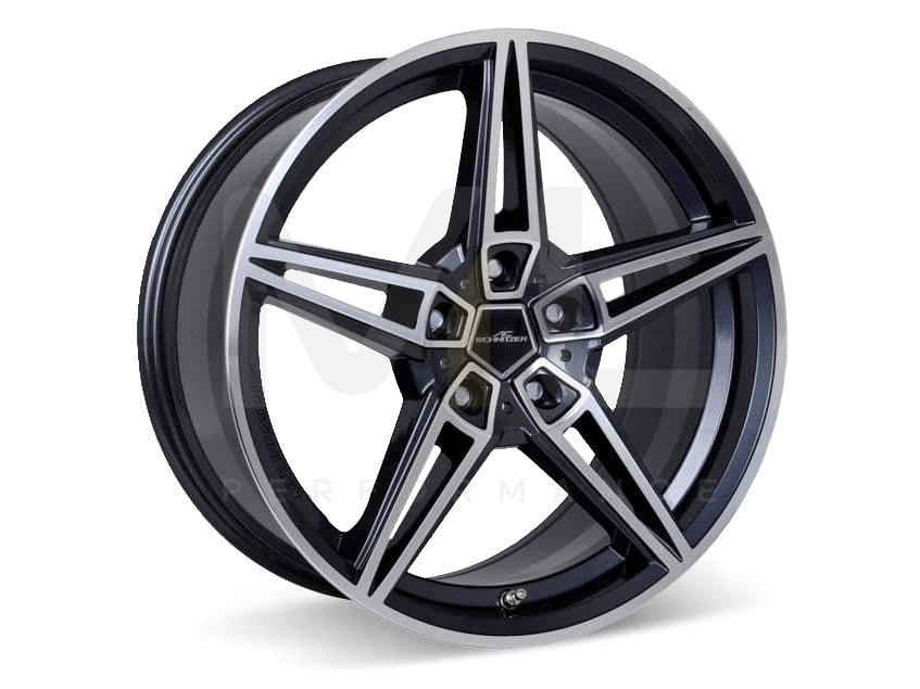 BMW X2 F39 AC Schnitzer AC1 20 Inch Bi-Colour Alloy Wheel Set – Metallic Black/Polished – Genuine Set of 4 + Fitting Kit – Fits 16d 18d 18i 20d 20i 25d 28i xDrive – Nforcd UK