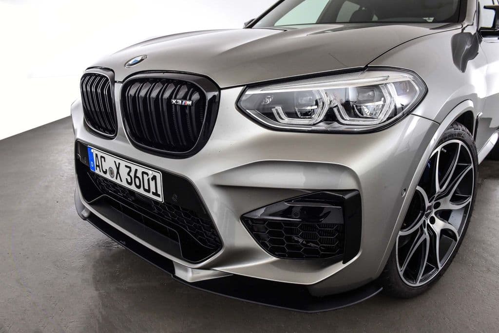 AC Schnitzer BMW X3 M F97 & X4 M F98 Front Splitter Lip Spoiler (2019+) – Genuine Matte Black Polyurethane – Part 5111297310