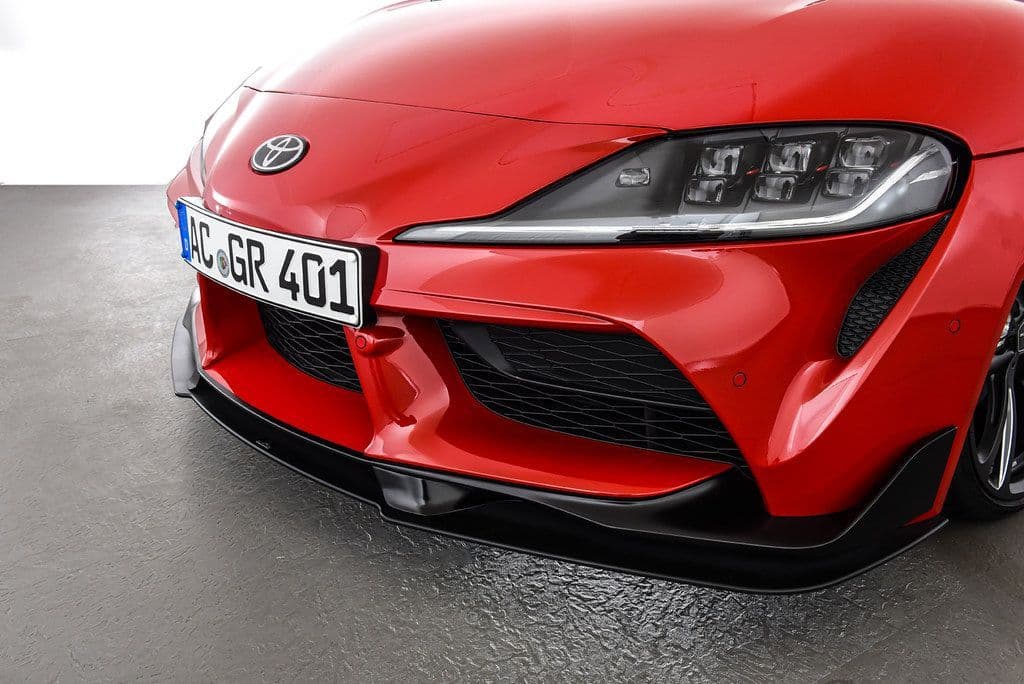 AC Schnitzer Front Splitter for Toyota GR Supra A90 (2018+) - Genuine Polyurethane Matte Black Front Lip Spoiler - 5111190330