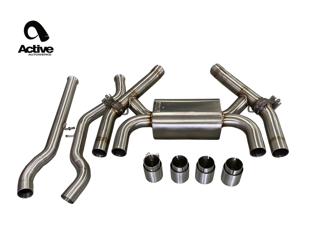 Active Autowerke BMW F87 LCI M2 Competition Valved Rear Axle-Back Exhaust