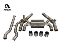 Load image into Gallery viewer, Active Autowerke BMW F87 LCI M2 Competition Valved Rear Axle-Back Exhaust
