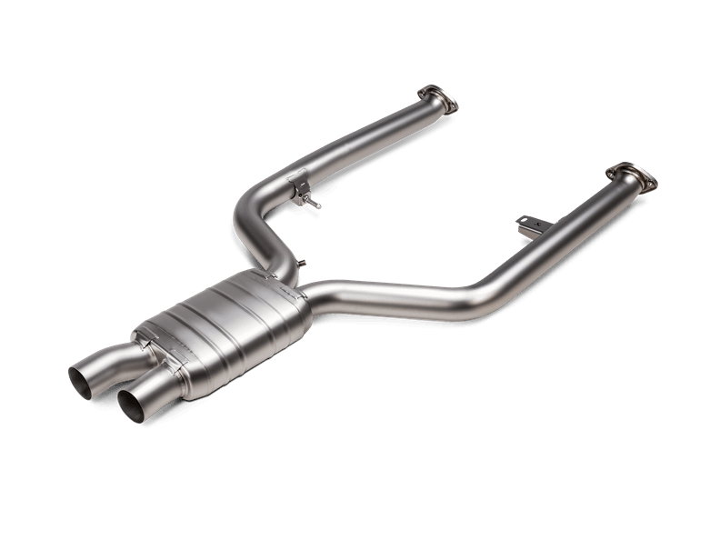 Akrapovic Evolution Titanium Exhaust Link Pipe Set OPF/GPF Delete for BMW G80 G82 M3/M3 Competition, M4/M4 Competition (2021+) - Resonated Link Pipe E-BM/T/12