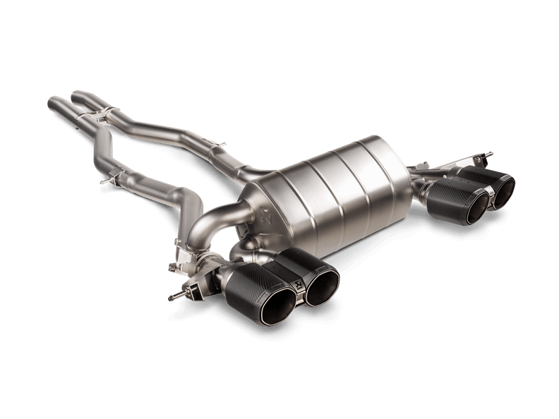 Akrapovic Slip-On Line Titanium Exhaust System for BMW M3/M4 G80/G82 2021+ (M3, M3 Competition, M4 & M4 Competition, incl. xDrive) - OPF/GPF Compatible, ECE Approved - Carbon Tip Options - Part No. S-BM/T/21H