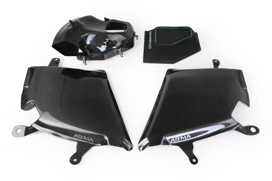 Armaspeed Carbon Fibre (Carbon Fiber) Cold Air Intake for BMW 5 Series G30/G31 530i/530ix B48 & 540i/540ix B58 – Sealed Carbon Airbox Induction Kit, Direct Bolt-On (2017+)
