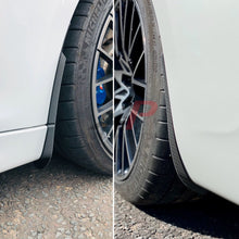 Load image into Gallery viewer, BMW 1 Series F20/F21 Front Carbon Fibre Wheel Arch Guards for M135i &amp; M140i (2012+, incl. xDrive) by Automotive Passion – Twill or Forged Gloss Carbon Mud Flap Alternative
