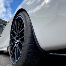 Load image into Gallery viewer, BMW 1 Series F20/F21 Front Carbon Fibre Wheel Arch Guards for M135i &amp; M140i (2012+, incl. xDrive) by Automotive Passion – Twill or Forged Gloss Carbon Mud Flap Alternative
