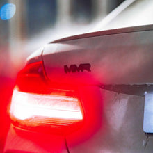 Load image into Gallery viewer, MMR Car Badge Emblem 100mm - OEM-Style Injection Moulded ABS, 3M Self-Adhesive Stick-On - Bright Chrome or Gloss Black - Grille/Boot/Interior Logo (MMR35-1501/1502)
