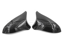 Load image into Gallery viewer, Basic Carbon BMW M3 F80 Carbon Fibre Wing Mirror Covers/Caps (LHD) - Stick-On Overlay, Gloss UV Clear Coat, OEM Fit, 2012-2018 Pair BC99896
