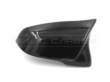 Load image into Gallery viewer, Basic Carbon M Style Mirror Covers for BMW F40 1 Series (M135iX), F44/F46 2 Series, Z4 G29, X1 F48/F49, X2 F39 &amp; Toyota Supra A90 | Real Carbon Fibre or Gloss Black | Direct OEM Replacement Caps
