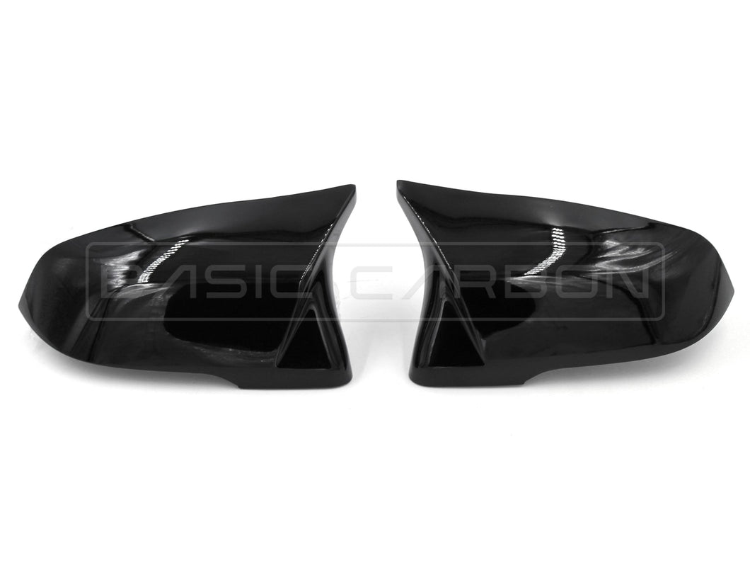 Basic Carbon M Style Mirror Covers for BMW F40 1 Series (M135iX), F44/F46 2 Series, Z4 G29, X1 F48/F49, X2 F39 & Toyota Supra A90 | Real Carbon Fibre or Gloss Black | Direct OEM Replacement Caps