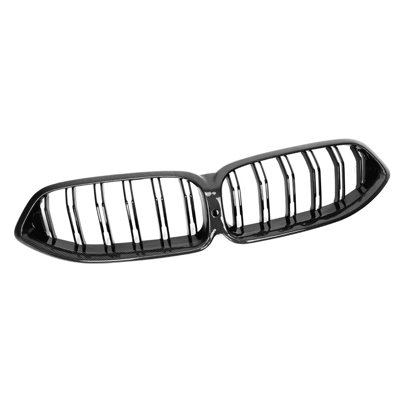 BMW M8 F91/F92/F93 Carbon Fibre Kidney Grilles (2018+) - Genuine BMW M Performance OEM Front Grille Upgrade for Coupe, Convertible & Gran Coupe - 51712462820, 51712462821